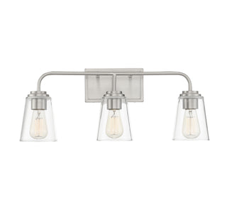 Meridian - M80044BN - Three Light Bathroom Vanity - Mbath - Brushed Nickel