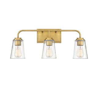 Meridian - M80044NB - Three Light Bathroom Vanity - Mbath - Natural Brass