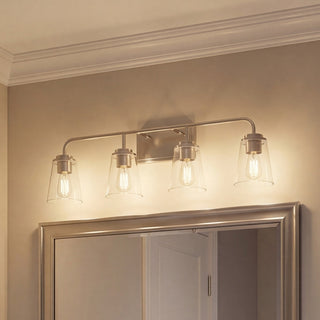 Mbath Four Light Bathroom Vanity in Brushed Nickel