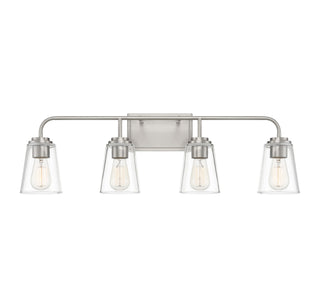 Meridian - M80045BN - Four Light Bathroom Vanity - Mbath - Brushed Nickel