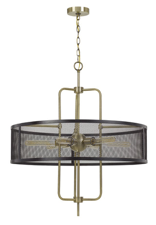 Cal Lighting - FX-3727-6 - Six Light Chandelier - Leiden - Antique Brass/Black