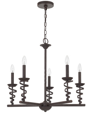 Cal Lighting - FX-3746-5 - Five Light Chandelier - Forbach - Texture Black
