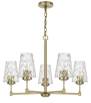 Cal Lighting - FX-3749-5 - Five Light Chandelier - Crestwood - Antique Brass