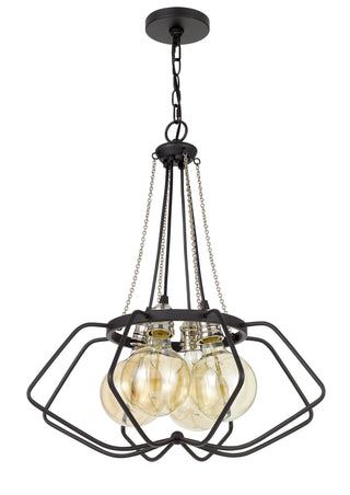 Cal Lighting - FX-3750-4 - Four Light Chandelier - Laude - Black/Chrome
