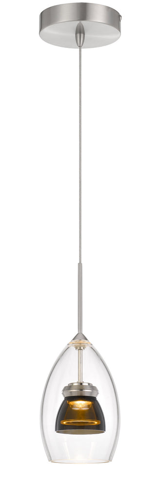 Cal Lighting - UP-128-CL-SMOCL - LED Mini Pendant - Dimmable with Lutron Brand Dimmers: DVCL-153P, SCL - Smoked