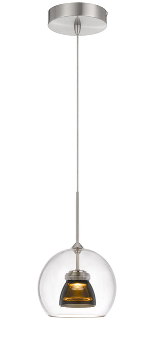 Cal Lighting - UP-335-CL-SMOCL - LED Mini Pendant - Dimmable with Lutron Brand Dimmers: DVCL-153P, SCL - Smoked