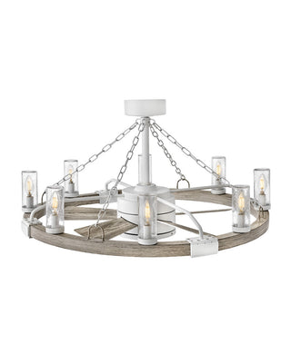 Hinkley - 902928FMW-LWD - 36" with 28" LED Smart Fandelier - Sawyer - Matte White