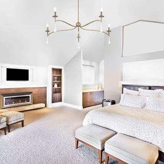 Laramie Five Light Chandelier in Chelsea Gold