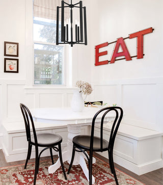 Benson Five Light Pendant in Matte Black