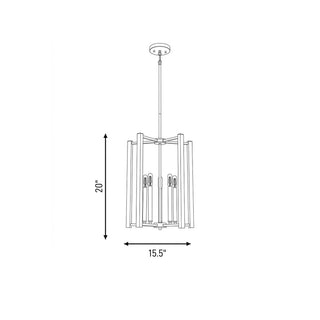 Benson Five Light Pendant in Matte Black