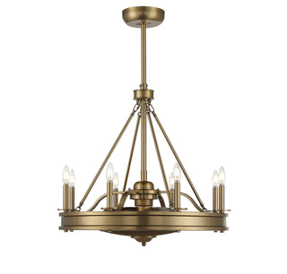 Savoy House - 39-FD-124-322 - LED Fan D'Lier - Lyon - Warm Brass