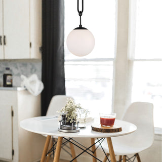 Becker One Light Pendant in Matte Black
