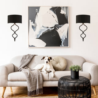 Como LED Wall Sconce in Matte Black