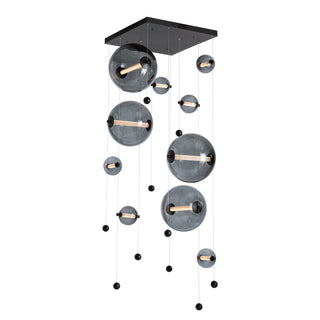 Hubbardton Forge - 139051-LED-STND-10-YL0694 - Abacus 10-Light Square LED Pendant - Abacus - Black