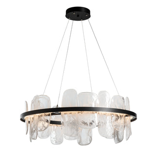 Hubbardton Forge - 139660-LED-STND-10-YR0708 - Vitre Circular LED Pendant - Vitre - Black