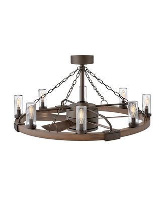 Hinkley - 902928FMM-LWD - 36" with 28" LED Smart Fandelier - Sawyer - Metallic Matte Bronze