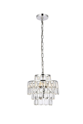 Elegant Lighting - 1102D12C - Three Light Pendant - Mila - chrome