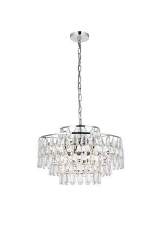 Elegant Lighting - 1102D20C - Five Light Pendant - Mila - chrome