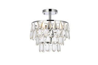 Elegant Lighting - 1103F12C - Three Light Flush Mount - Mila - chrome