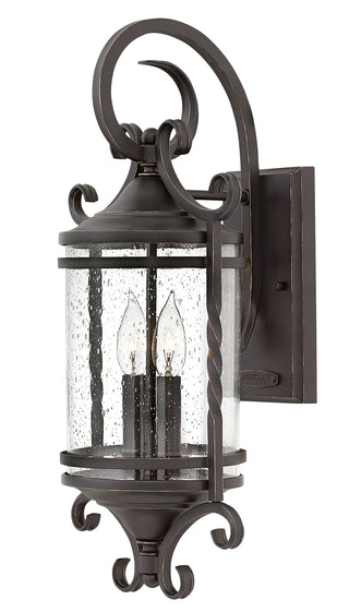 Casa Large Wall Mount Lantern in Olde Black