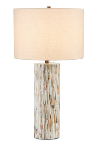 Currey and Company - 6000-0709 - One Light Table Lamp - Aquila - Cream/Natural/Brown