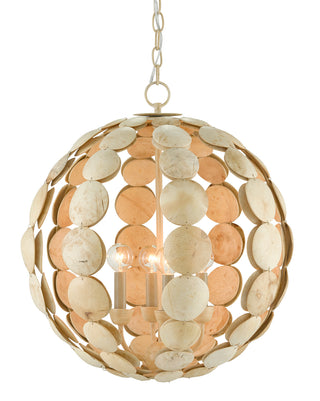 Currey and Company - 9000-0806 - Four Light Chandelier - Tartufo - Natural/Coco Cream
