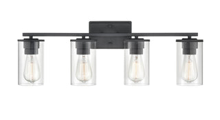 Millennium - 2704-MB - Four Light Vanity - Verlana - Matte Black