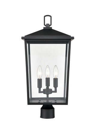 Millennium - 2983-PBK - Three Light Outdoor Post Lantern - Fetterton - Powder Coated Black