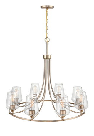 Millennium - 9728-MG - Eight Light Chandelier - Ashford - Modern Gold