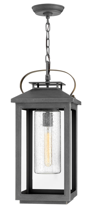 Atwater Large Hanging Lantern 12v in Ash Bronze