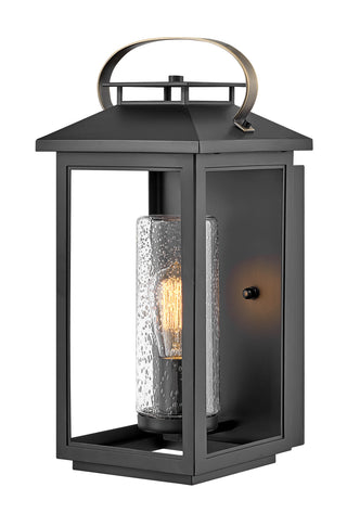 Atwater Medium Wall Mount Lantern in Black