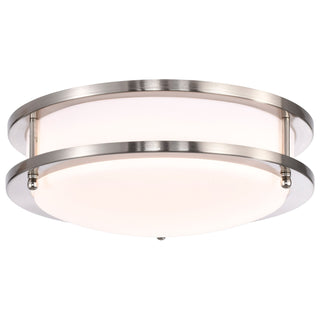 Glamour LED Flush Mount in Brushed Nickel