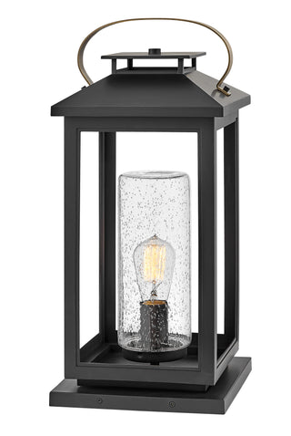 Atwater Large Pier Mount Lantern in Black