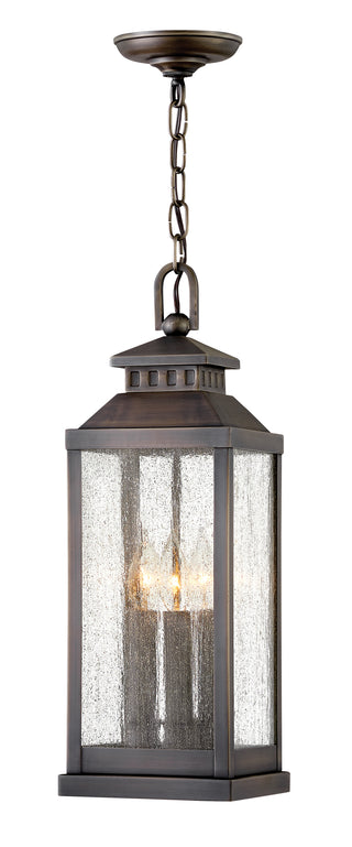 Revere Medium Hanging Lantern in Blackened Brass