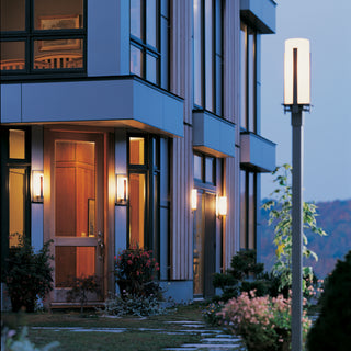 Vertical Bar Forged Vertical Bars Outdoor Post Light in Coastal Natural Iron
