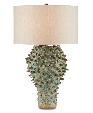 Currey and Company - 6000-0744 - One Light Table Lamp - Sea Urchin - Green
