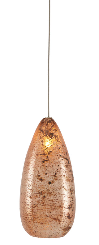 Currey and Company - 9000-0902 - One Light Pendant - Rame - Copper/Silver