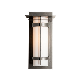 Hubbardton Forge - 305993-SKT-20-GG0034 - Banded with Top Plate Outdoor Sconce - Banded - Coastal Natural Iron