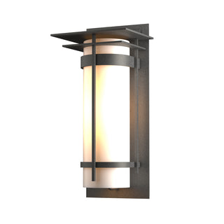 Hubbardton Forge - 305994-SKT-20-GG0037 - Banded with Top Plate Large Outdoor Sconce - Banded - Coastal Natural Iron