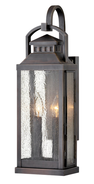 Revere Large Wall Mount Lantern in Blackened Brass
