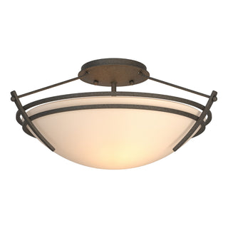 Hubbardton Forge - 124412-SKT-20-GG0047 - Presidio Tryne Small Semi-Flush - Tryne - Natural Iron