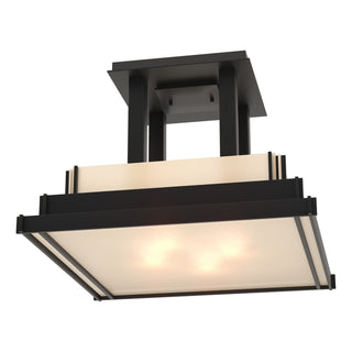 Hubbardton Forge - 123715-SKT-10-BB0416 - Steppe Large Semi-Flush - Steppe - Black