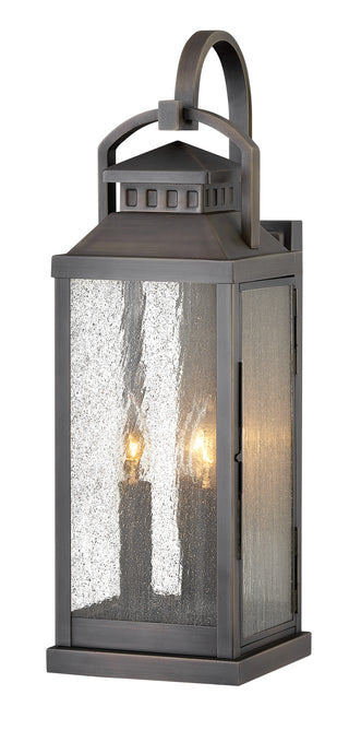 Revere Large Wall Mount Lantern in Blackened Brass