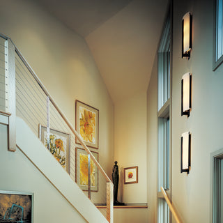 Vertical Bar Forged Vertical Bar Large Sconce in Natural Iron