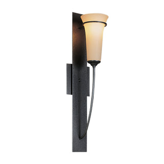 Banded Banded Wall Torch Sconce in Natural Iron