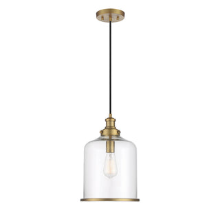 Meridian - M70120NB - One Light Pendant - Natural Brass