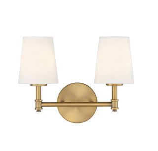 Meridian - M80050NB - Two Light Bathroom Vanity - Natural Brass