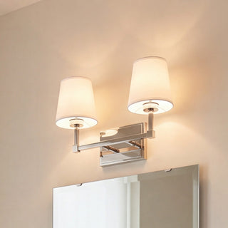 Two Light Bathroom Vanity in Polished Nickel