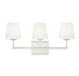 Meridian - M80053PN - Three Light Bathroom Vanity - Polished Nickel