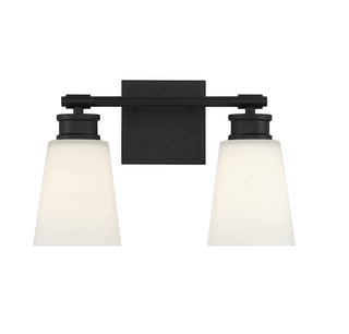 Meridian - M80054MBK - Two Light Bathroom Vanity - Matte Black